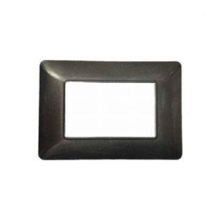 joy PLACCA 3P GRIGIO SCURO PVC COMPATIBILE BTICINO MATIX