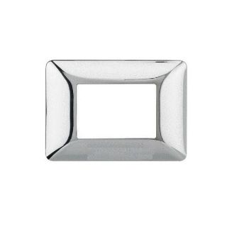 PLACCA 3 POSTI COMPATIBILE BTICINO MATIX CROMO AM4803
