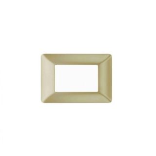 PLACCA 3 POSTI COMPATIBILE BTICINO MATIX ORO SATINATO AM4803