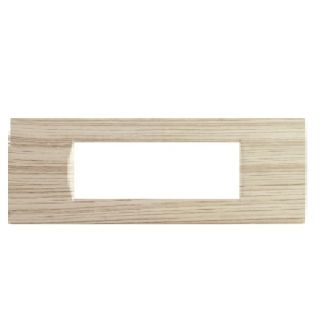 art PLACCA 7P PVC ABETE COMPATIBILE LIVING BTICINO