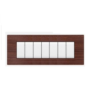 art PLACCA 7P CILIEGIO SPAZZOLATO PVC COMPATIBILE LIVING BTICINO