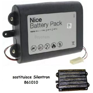 861010 BATTERIA EX SILENTRON 9V 12Ah SUPER POWER NICE ORIGINALE