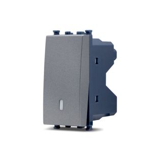 sun INTERRUTTORE COMPATIBILE VIMAR ARKE' grigio
