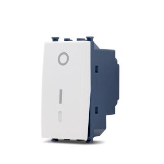 sun INTERRUTTORE BIPOLARE COMPATIBILE VIMAR ARKE' bianco
