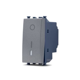 sun INTERRUTTORE BIPOLARE COMPATIBILE VIMAR ARKE' grigio