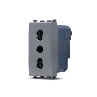 sun PRESA BIPASSO COMPATIBILE VIMAR ARKE' grigio