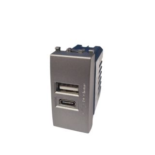sun PRESA USB 2.4 A+C COMP.VIMAR ARKE GRIGIO CARICATORE