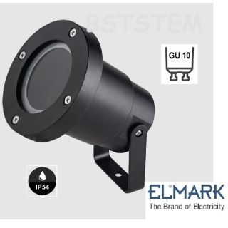 APPLIQUE DA GIARDINO 8W GU10 IP54 NERO 96GRF318/BL