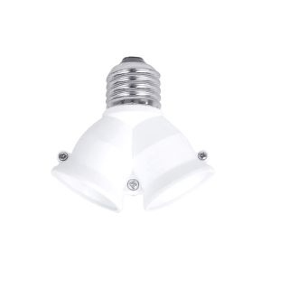 ADATTATORE 2 PORTALAMPADE E27 SDOPPIATORE
