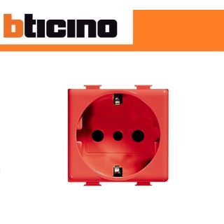 PRESA SCHUKO 16A BTICINO MATIX A5440/3R ROSSO