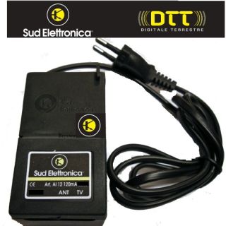 ALIMENTATORE PER AMPLIFICATORE TV DIGITALE TERRESTRE 1 USCITA 120ma AL12