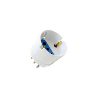 ADATTATORE SCHUKO+SPINA 16A BIANCO