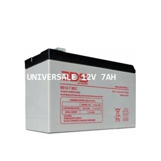 BATTERIA AL PIOMBO 12V 7 AH RICARICABILE FASTON 6,3 MM UPS LAMPADE ALLARME