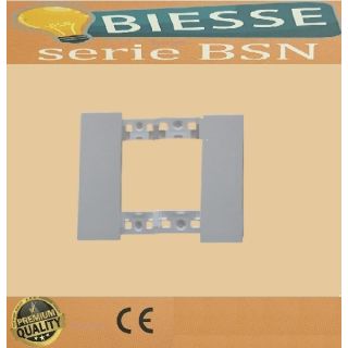 PLACCA 2P BIANCO BSN COMPATIBILE LIVING NOW BTICINO