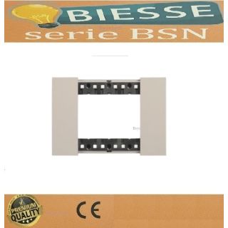 PLACCA 6P SABBIA COMPATIBILE LIVING NOW BTICINO
