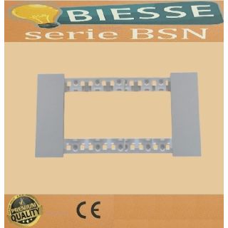 PLACCA 6P BIANCO COMPATIBILE LIVING NOW BTICINO