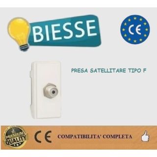 PRESA TV SAT BSN COMPATIBILE LIVING NOW BTICINO bianco