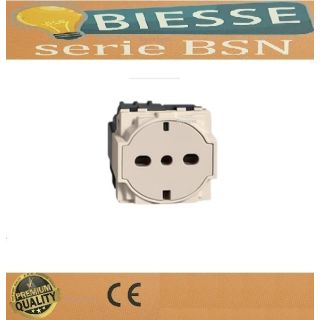 PRESA SCHUKO PROTEZIONE BSN COMPATIBILE LIVING NOW BTICINO sabbia