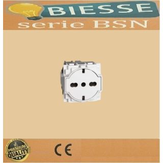 PRESA SCHUKO PROTEZIONE BSN COMPATIBILE LIVING NOW BTICINO bianco