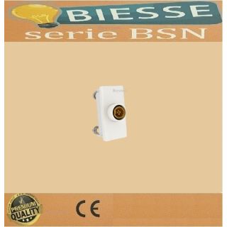 PRESA TV TERMINALE FEMMINA BSN COMPATIBILE LIVING NOW BTICINO bianco