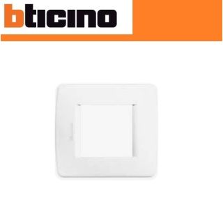PLACCA 2 POSTI BTICINO LUNA C4802/BN BIANCO