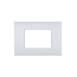 PLACCA 3P BIANCO METALLO COMPATIBILE AIR BTICINO