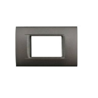 PLACCA 3P ANTRACITE METALLO COMPATIBILE AIR BTICINO