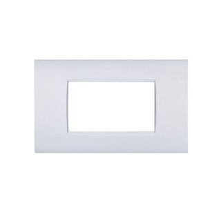 PLACCA 4P BIANCO METALLO COMPATIBILE AIR BTICINO