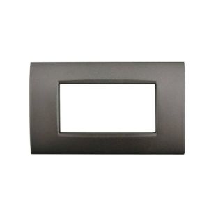 PLACCA 4P ANTRACITE METALLO COMPATIBILE AIR BTICINO
