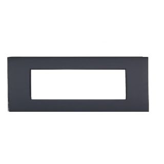 PLACCA 7P NERO METALLO COMPATIBILE AIR BTICINO Vip