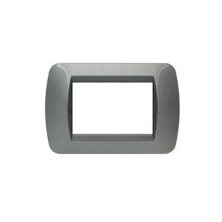 PLACCA 3P SILVER COMP.BTICINO LIVING INTERNATIONAL/LIGHT CX3-12