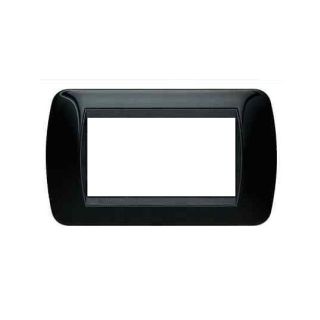 PLACCA 4P NERO COMP.BTICINO LIVING INTERNATIONAL/LIGHT CX4-08