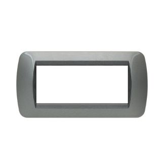 PLACCA 7P SILVER COMP.BTICINO LIVING INTERNATIONAL/LIGHT CX7-12