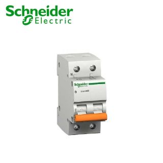 INTERRUTTORE MAGNETOTERMICO SCHNEIDER 1P+N C 6A 4500A 2 MOD DOMA47C6