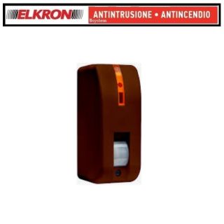 RIVELATORE ELKRON DT610/BR DOPPIA TECNOLOGIA APPLICAZIONE CENTRO FINESTRA MARRONE