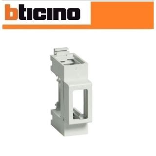 ADATTATORE PER 1 MODULO BTICINO MAGIC SU GUIDA DIN35 E80AM
