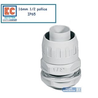 RACCORDO 16 mm GUAINA SCATOLA CASSETTA IP65 TUBO ECGX16