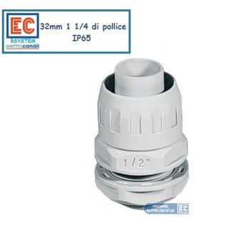 RACCORDO 32 mm GUAINA SCATOLA CASSETTA IP65 TUBO ECGX25