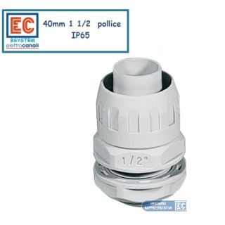 RACCORDO 40 mm GUAINA SCATOLA CASSETTA IP65 TUBO ECGX40