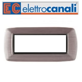 PLACCA 7P ACCIAIO SATINATO PVC MY LIFE ELETTROCANALI