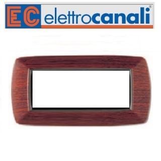 PLACCA 7P LEGNO SCURO PVC MY LIFE ELETTROCANALI