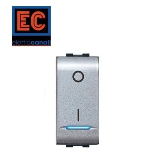 INTERRUTTORE BIPOLARE ILLUMINABILE MYLIFE ELETTROCANALI ECL4015TEC