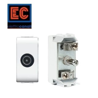 PRESA TV CONNETTORE MASCHIO COMPATIBILE BTICINO LIVING LIGHT.ECL40481MWH