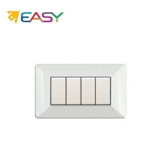 PLACCA 4P BIANCO EASY COMPATIBILE MATIX ECSE9804WH