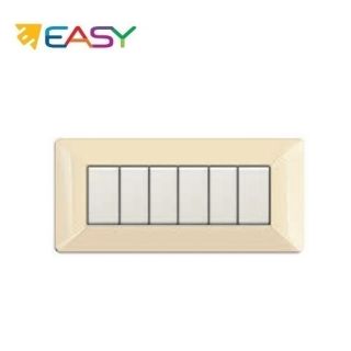 PLACCA 6P AVORIO EASY COMPATIBILE MATIX ECSE9806A