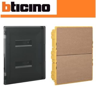 CENTRALINO DA INCASSO 24 MOD BTICINO LINEA SPACE F315P24 FUME SCATOLA F315S24