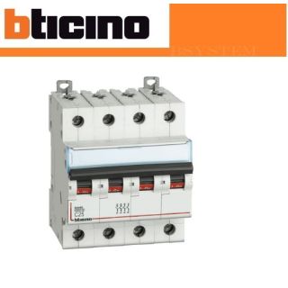 INTERRUTTORE MAGNETOTERMICO MODULARE BTDIN45 4P 25A C BTICINO FA84C25