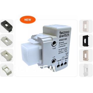 SENSORE MOVIMENTO INFRAROSSO IR INCASSO CREPUSCOLARE + TIMER UNIVERSALE