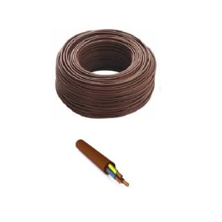 CAVO GOMMATO FS18OR18 3X1 mmq  1 METRO PER ESTERNO MARRONE