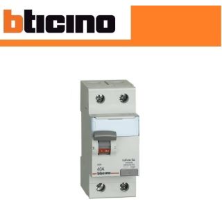 DIFFERENZIALE SALVAVITA 2P TIPO A 40A BTICINO MAGNETOTERMICO